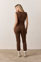 Chloe Fitted Slub Jersey Muscle Tee