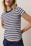 Alessi Shrunken Stripe Slub Jersey Tee