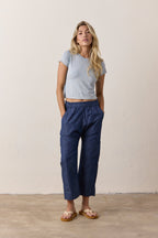 Shailey Chambray Paperbag Waist Pant