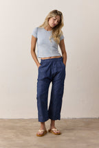 Shailey Chambray Paperbag Waist Pant