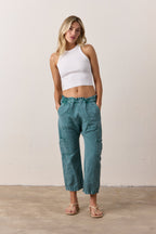 Shailey Paperbag Waist Linen Cotton Pant