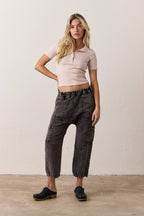 Shailey Paperbag Waist Linen Cotton Pant