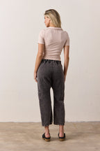 Alden Snap Front Variegated Rib Polo