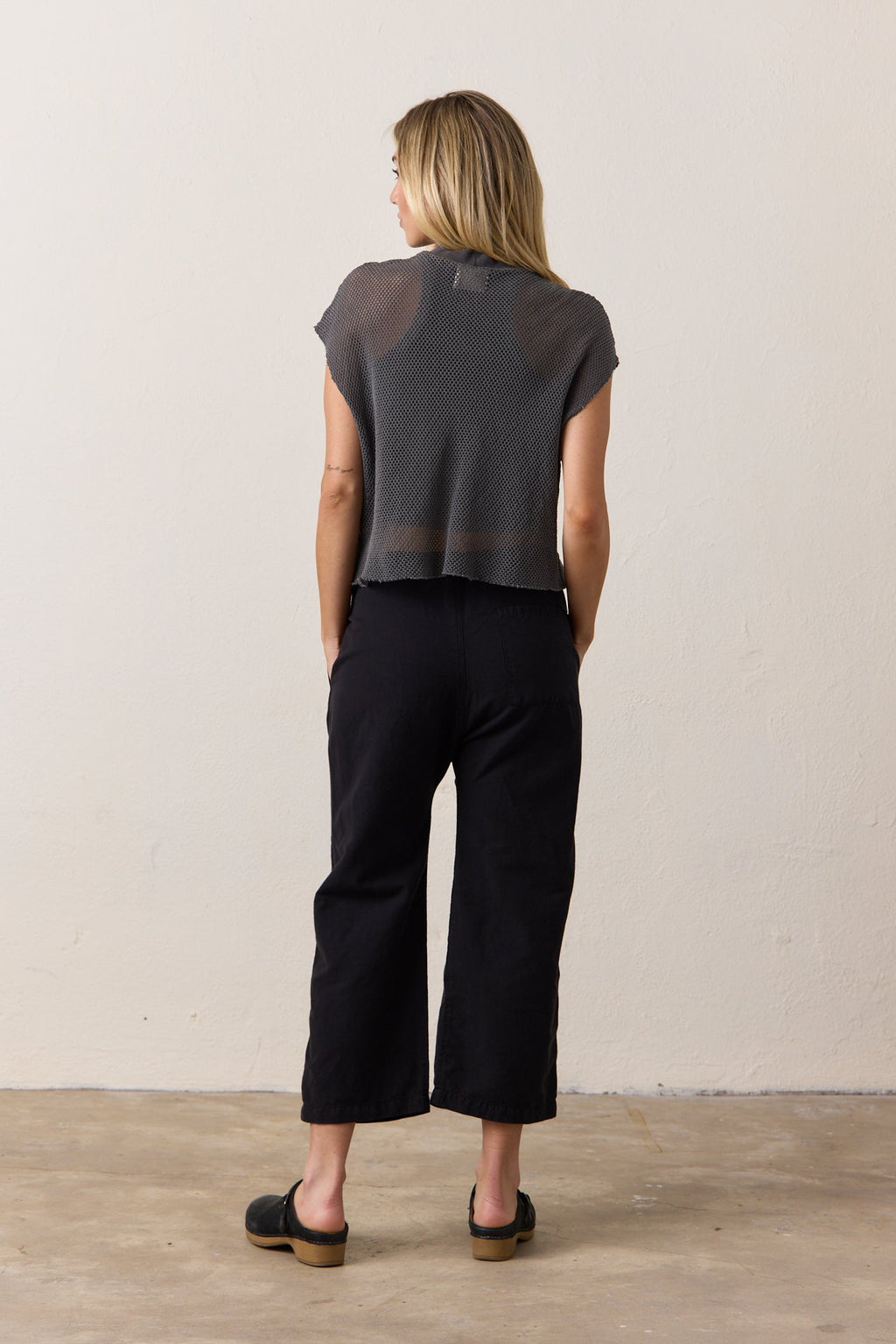 Akari Crop Linen Cotton Tie Pant