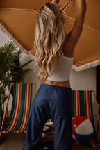 Carlson Linen Cotton Tie Pant