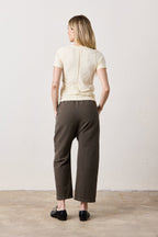 Tally Slim Fit U Neck Slub Jersey Tee