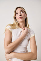 Bodhi Slub Jersey Ringer Baby Tee