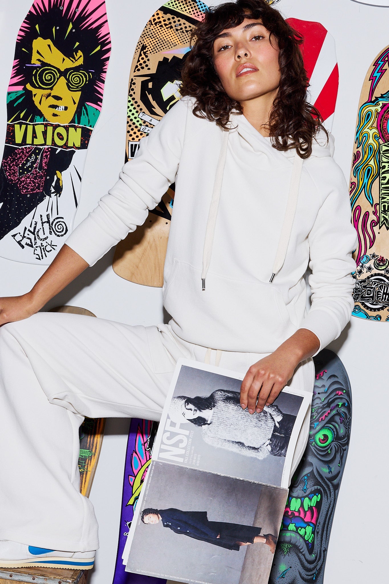 Lisse Fitted Loop Terry Hoodie