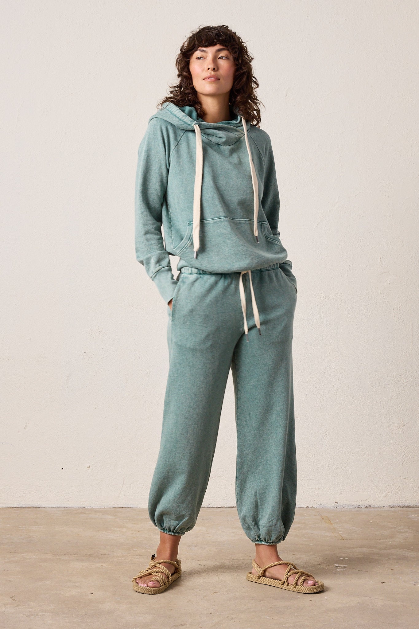 Lisse Fitted Vintage Terry Hoodie