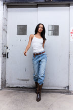 Owen Mid Rise Slim Straight Jean