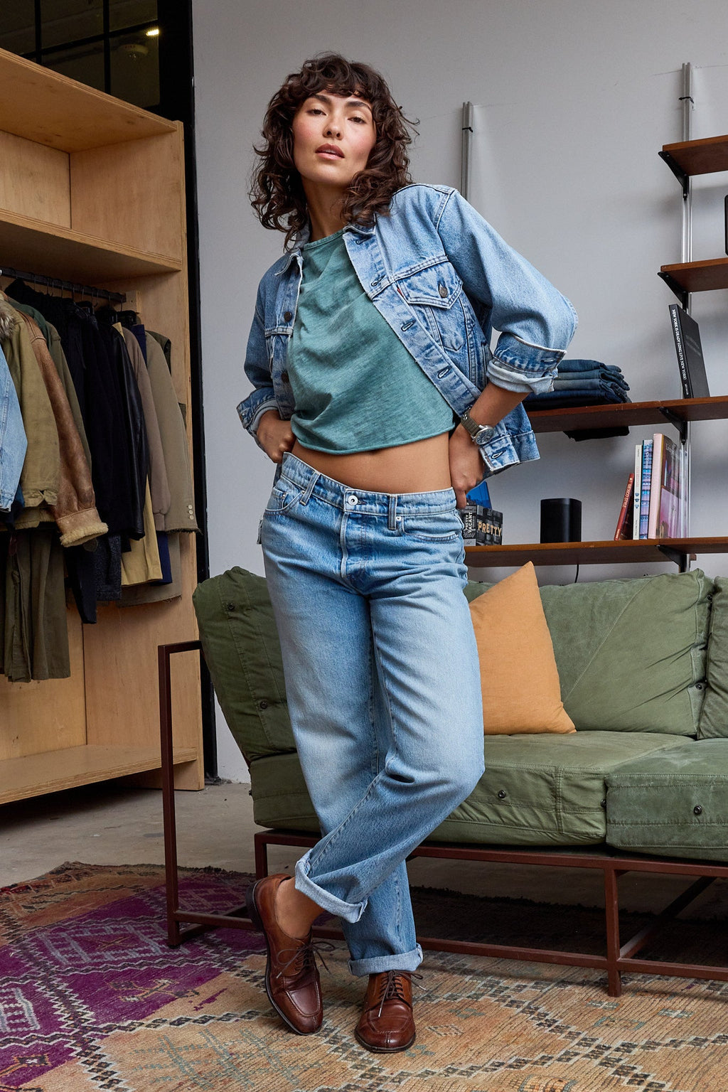 Harper Boxy Slub Jersey Tee