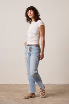 Bodhi Slub Jersey Surf City Ringer Baby Tee