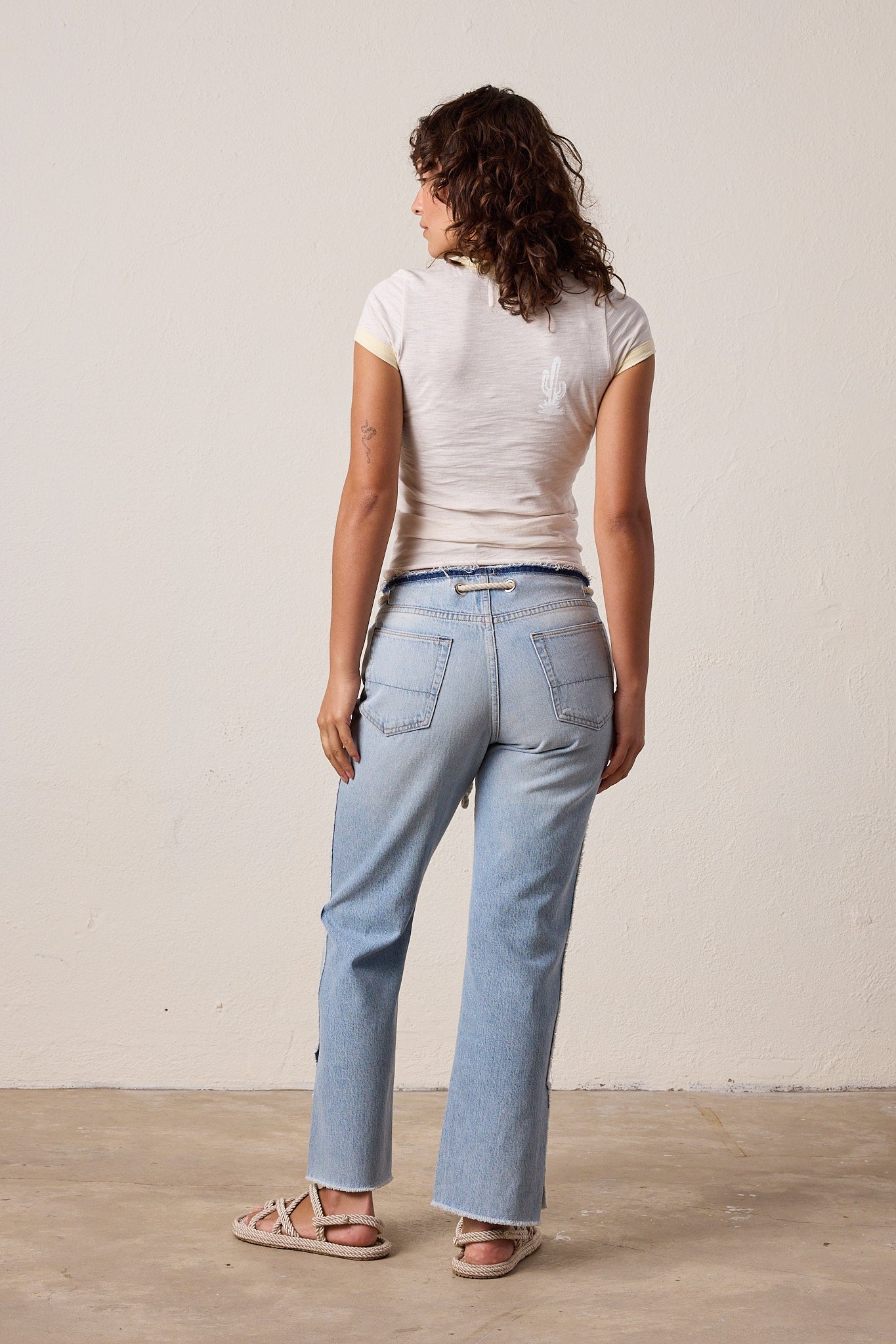 Bodhi Slub Jersey Surf City Ringer Baby Tee