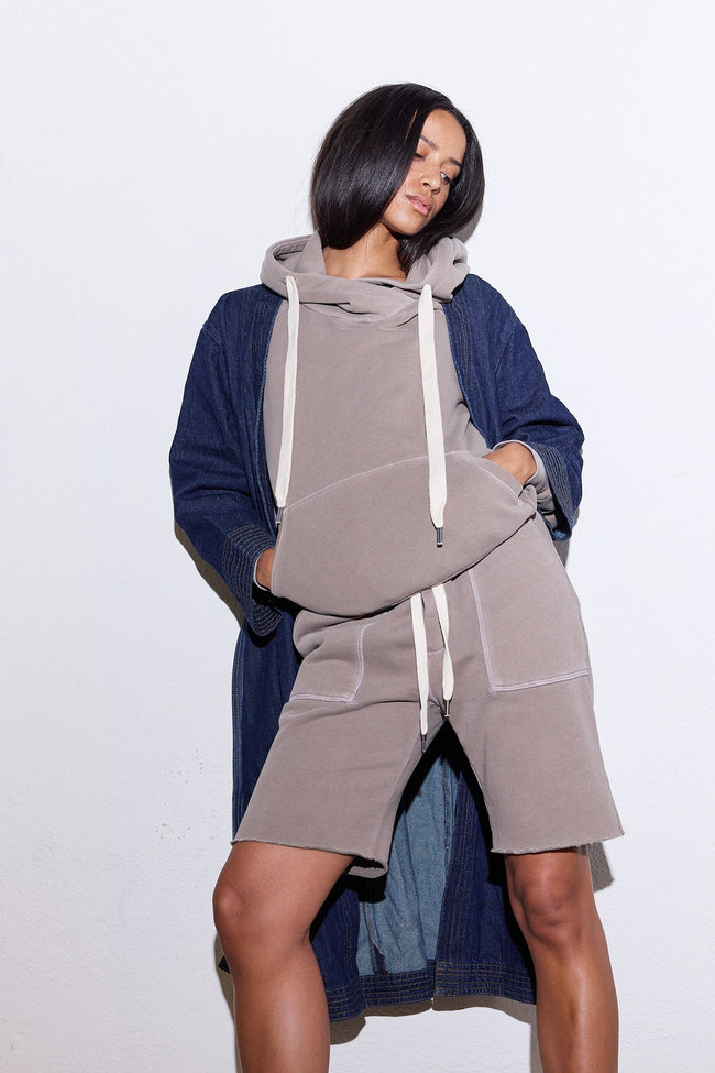 Lisse Fitted Loop Terry Hoodie Main Image