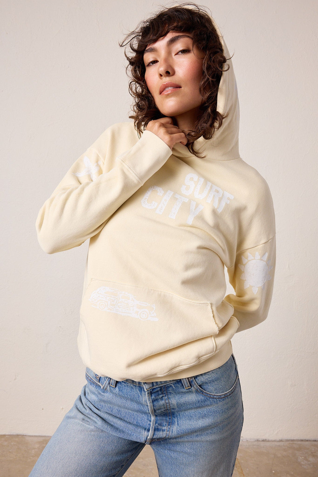 Ellis Relaxed Loop Terry Surf City Hoodie