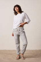 Isabella High Waist Vintage Terry Surf City Sweatpant