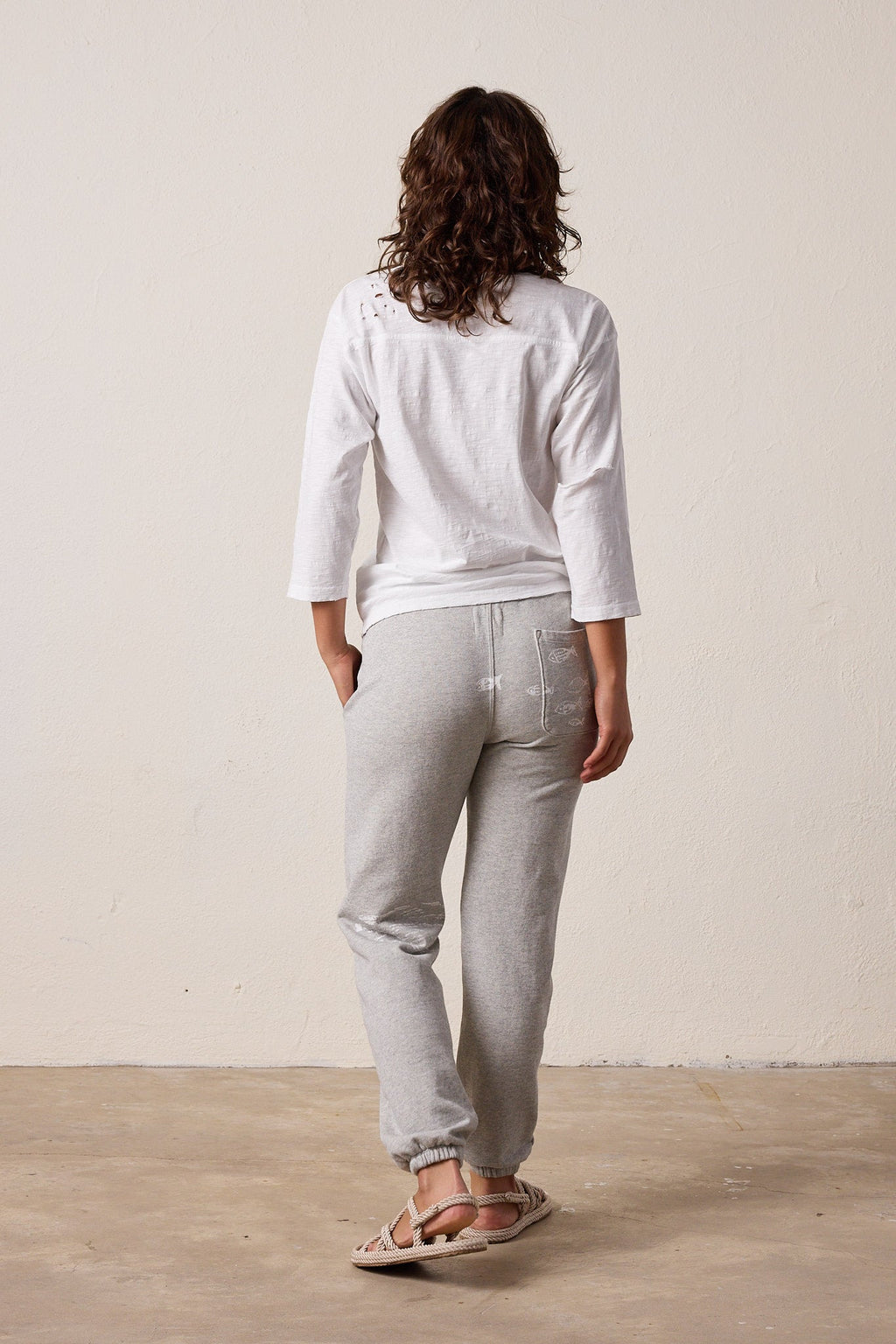 Isabella High Waist Vintage Terry Surf City Sweatpant