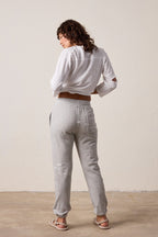 Isabella High Waist Vintage Terry Surf City Sweatpant