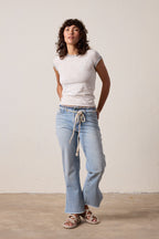 Bodhi Slub Jersey Hula Ringer Baby Tee