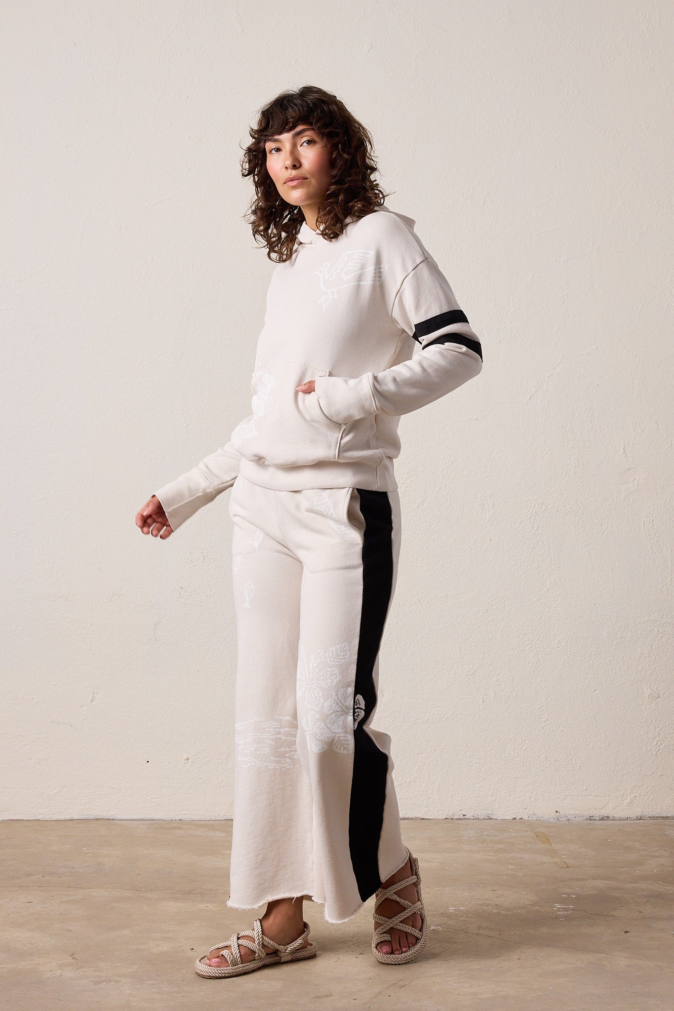 Ellis Relaxed Loop Terry Hula Hoodie