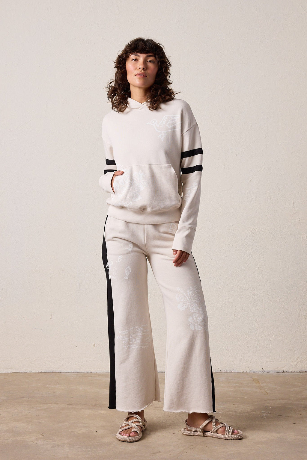 Ellis Relaxed Loop Terry Hula Hoodie