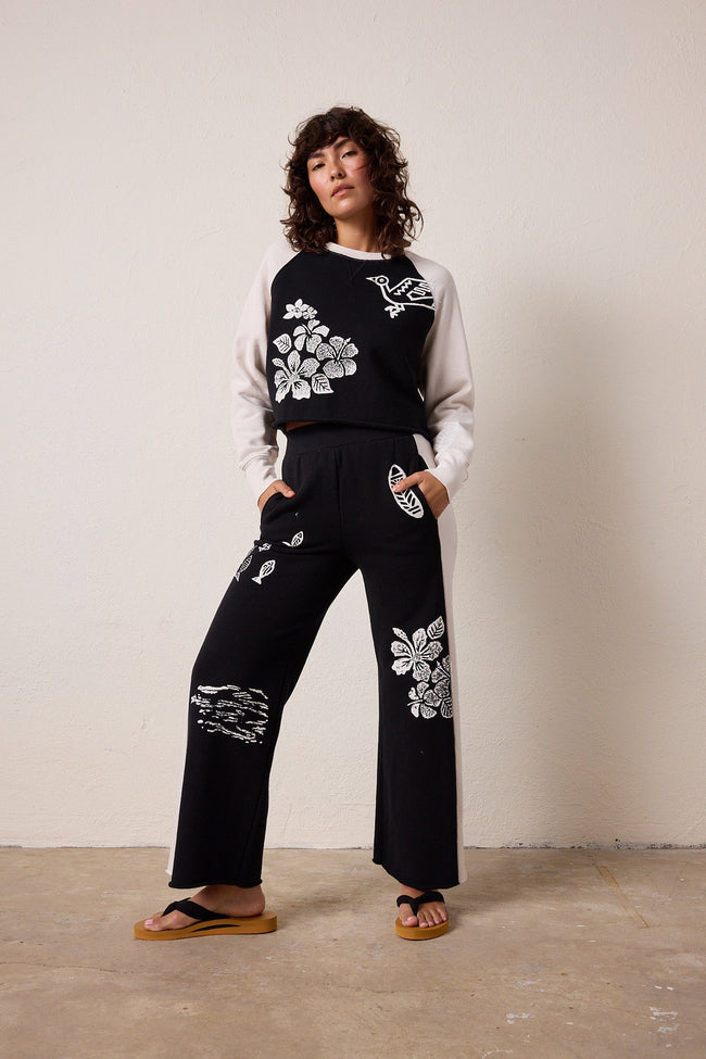 Marco Crop Loop Terry Hula Sweatshirt Main Image