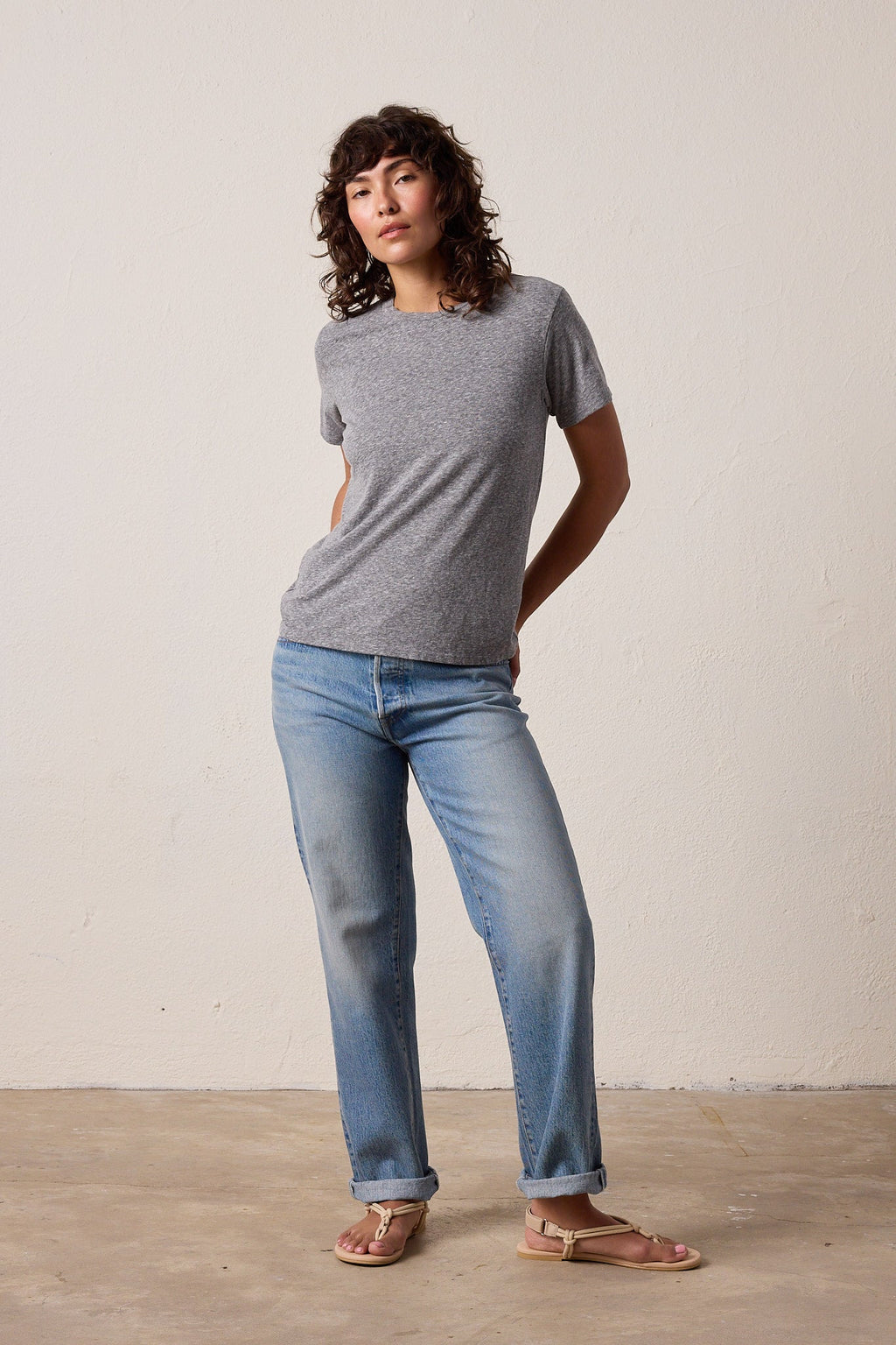 Billy Relaxed Melange Jersey Tee