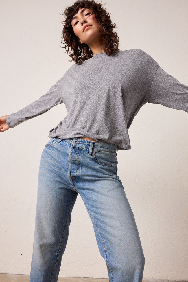 Loffler Boxy Melange Jersey Tee Hover Image