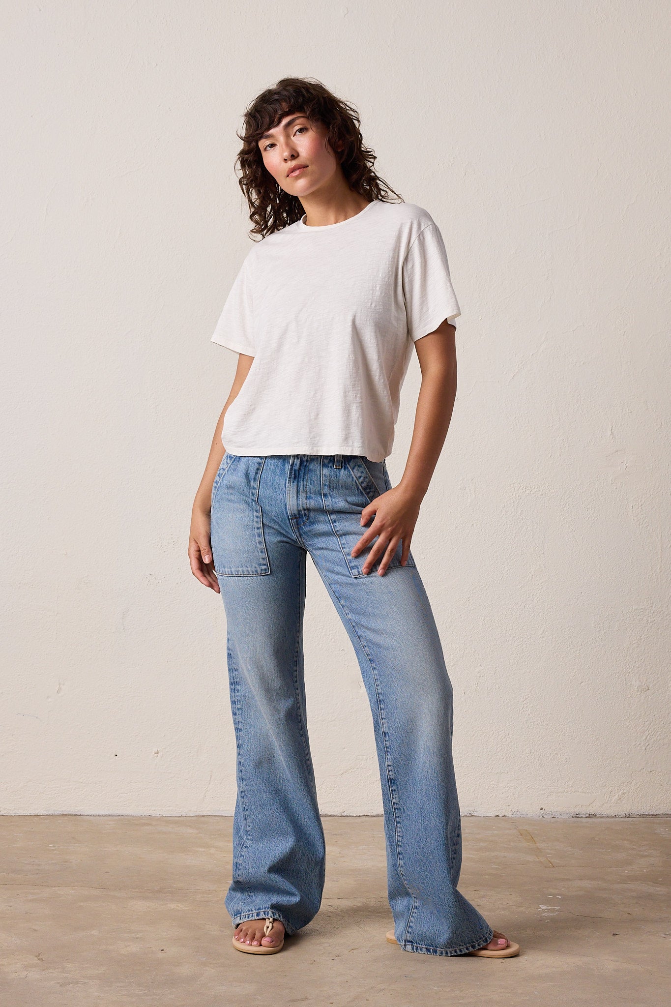 Harper Boxy Slub Jersey Tee