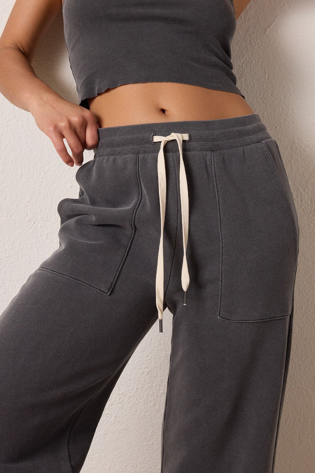 Franky Wide Leg Loop Terry Sweatpant