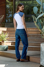 Chloe Fitted Baby Rib Muscle Tee