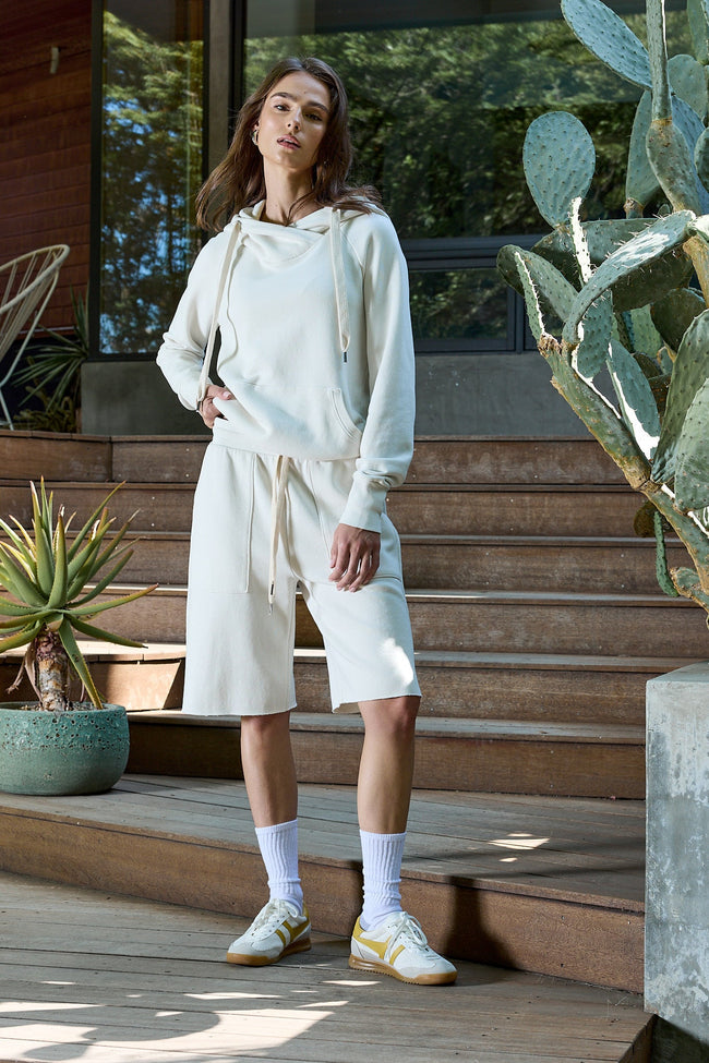 Raven Wide Leg Loop Terry Culotte Main Image