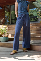 Sydney Wide Leg Linen Viscose Pant