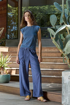 Chloe Fitted Slub Jersey Muscle Tee