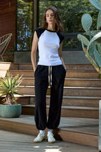 Chloe Fitted Baby Rib Muscle Tee