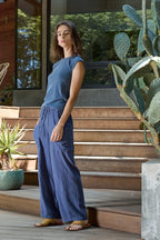 Sydney Wide Leg Linen Viscose Pant