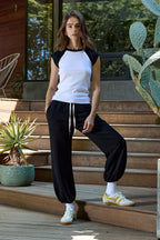 Chloe Fitted Baby Rib Muscle Tee