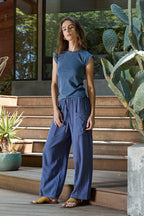 Sydney Wide Leg Linen Viscose Pant