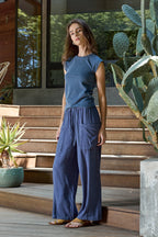 Chloe Fitted Slub Jersey Muscle Tee