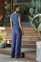 Chloe Fitted Slub Jersey Muscle Tee