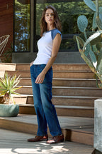 Chloe Fitted Baby Rib Muscle Tee