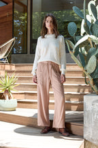 Sydney Wide Leg Linen Viscose Pant
