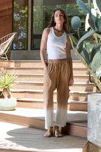 Shailey Paperbag Waist Linen Viscose Pant