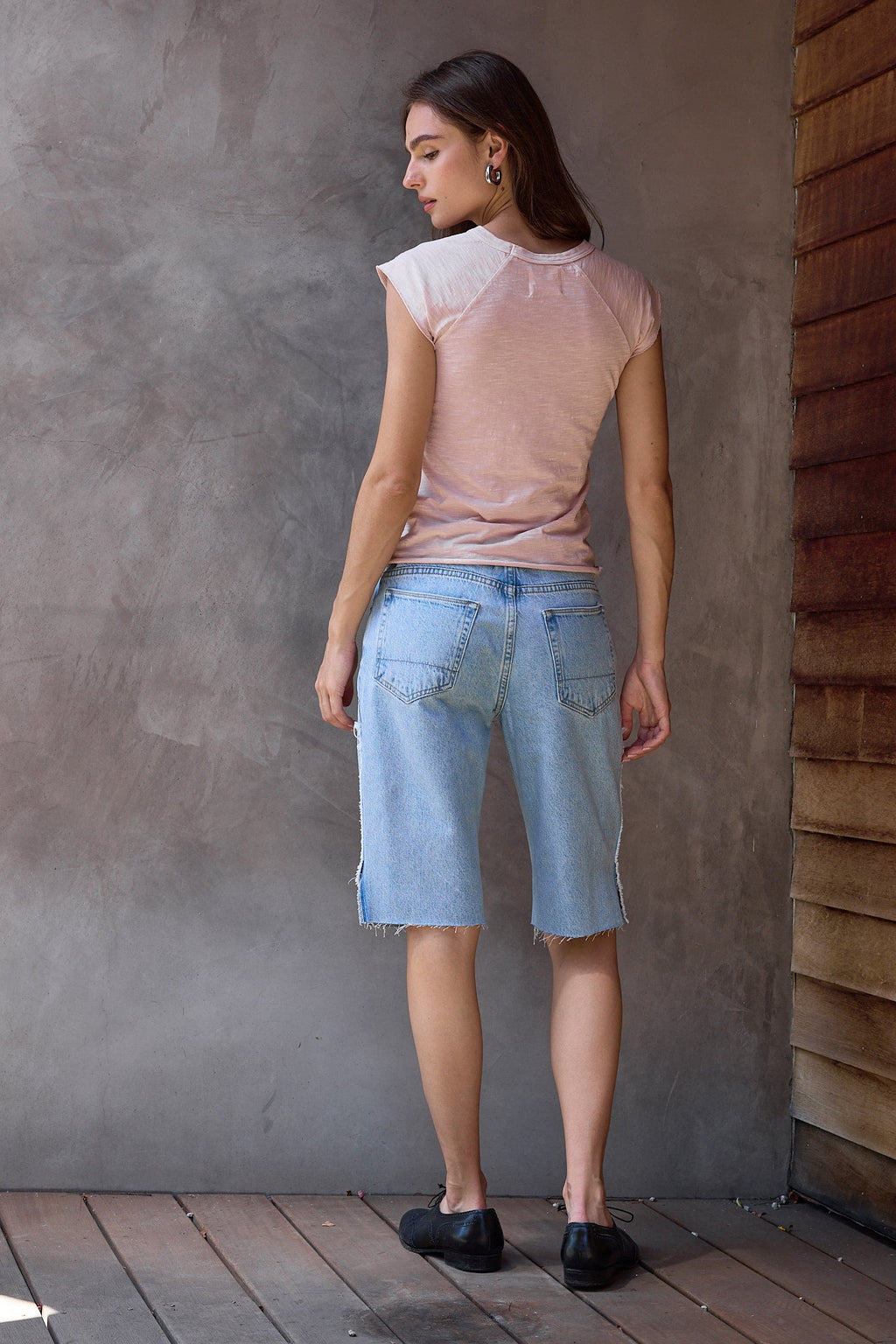 Chloe Fitted Slub Jersey Muscle Tee