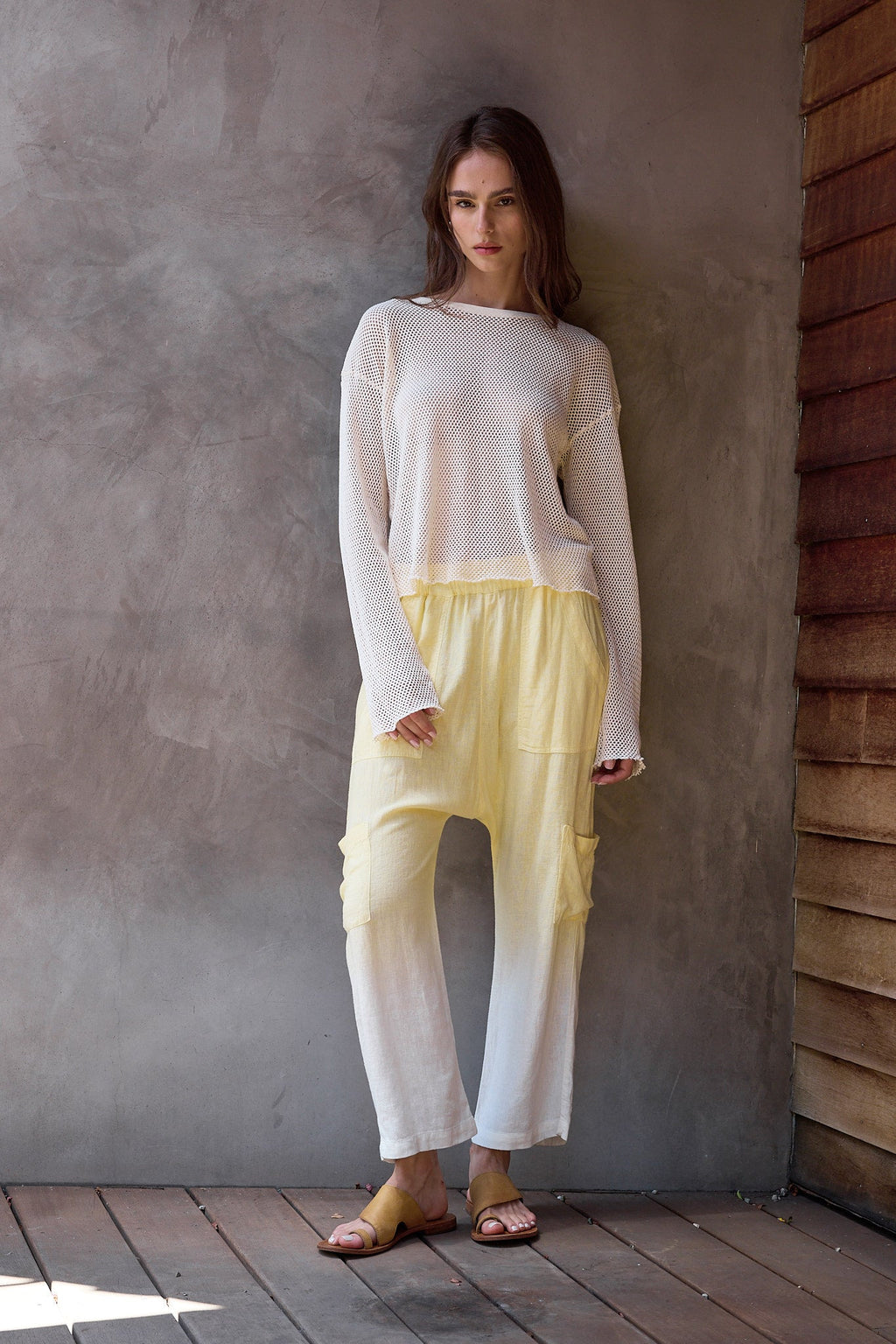 Shailey Paperbag Waist Linen Viscose Pant