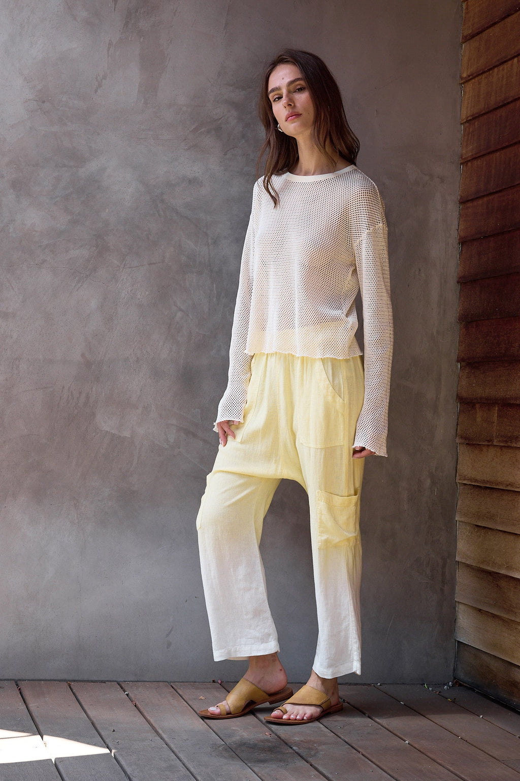 Shailey Paperbag Waist Linen Viscose Pant