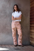 Danny Relaxed Mineral Print Drawstring Pant