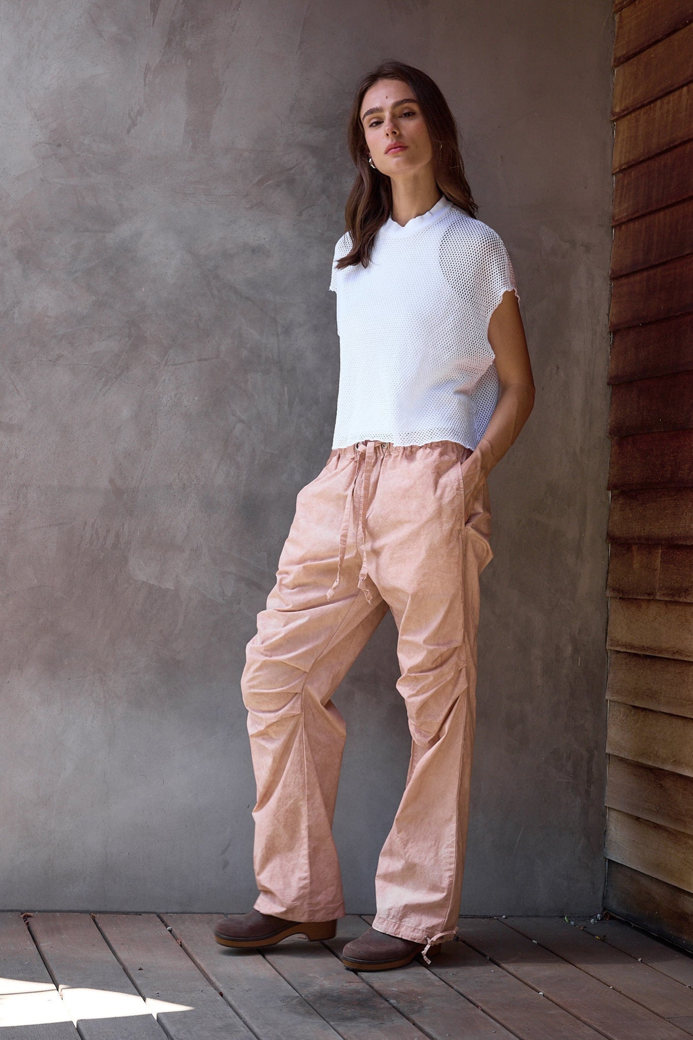 Danny Relaxed Mineral Print Drawstring Pant