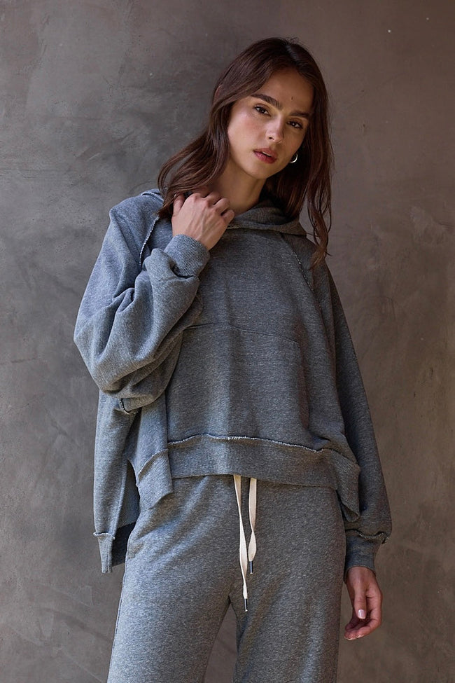 Luma Oversize Melange Terry Poncho Hover Image