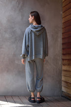 Luma Oversize Melange Terry Poncho